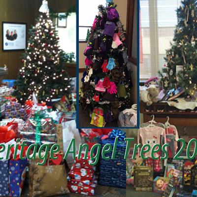 Charitable giving with Heritage Bank Angel trees Charitable giving with Heritage Bank Angel trees