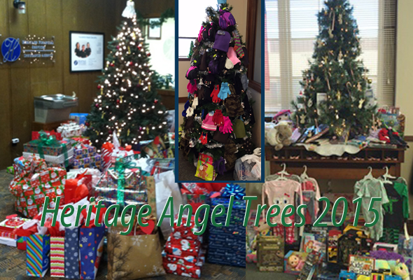 Charitable giving with Heritage Bank Angel trees