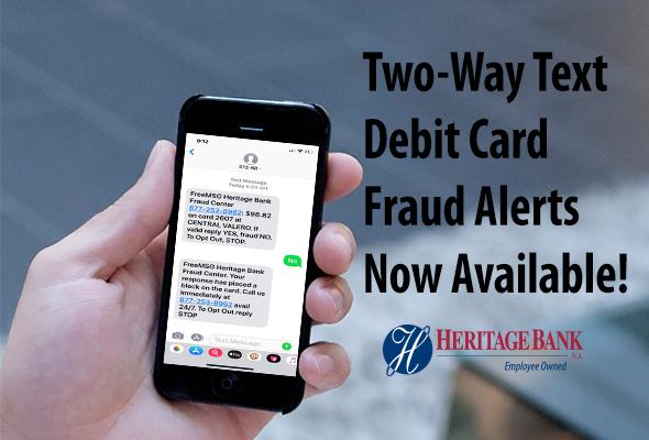 New Debit Card Fraud Alert Service