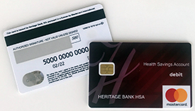 Heritage Bank New Health Savings Account Debit Card