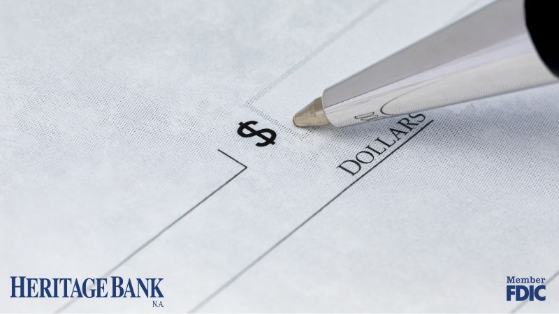 writing a check